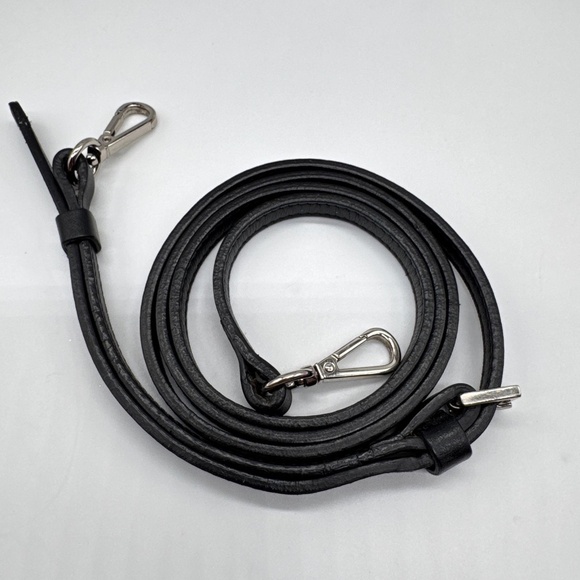 Moncler Authentic Leather Black Crossbody Waist Bag - Picture 6 of 16